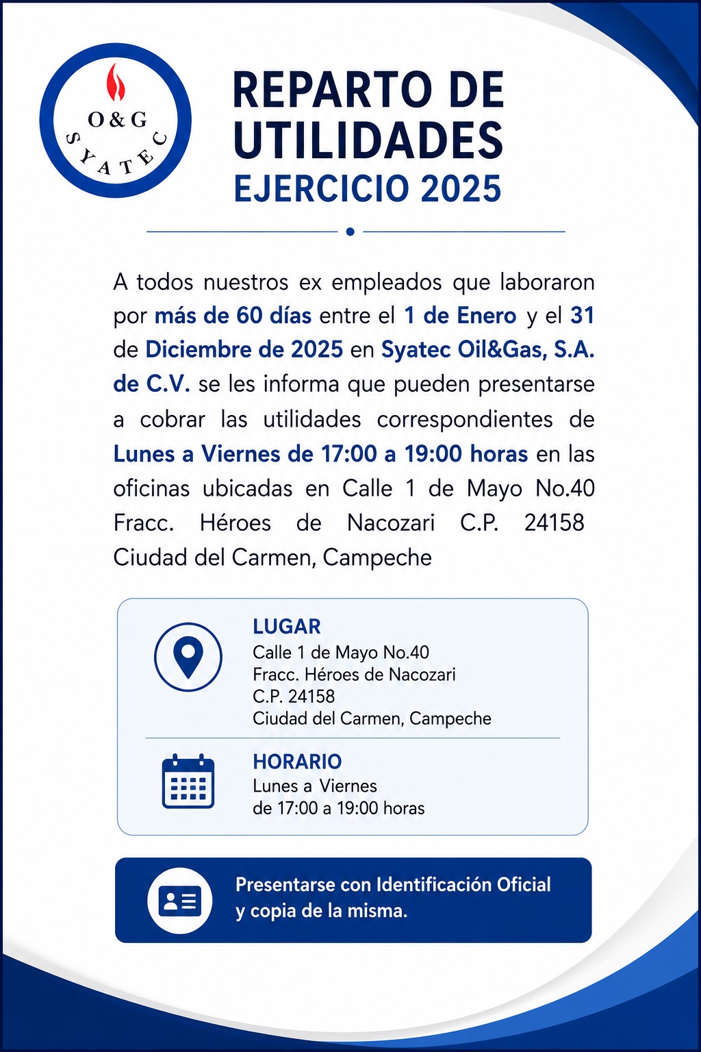 SYATEC Reparto de Utilidades